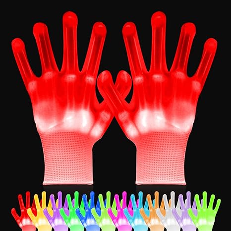LED Gloves Changing Colors